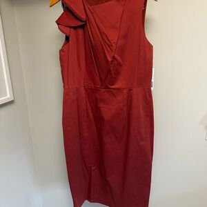 ANTONIO MELANI One Shoulder Red Dress